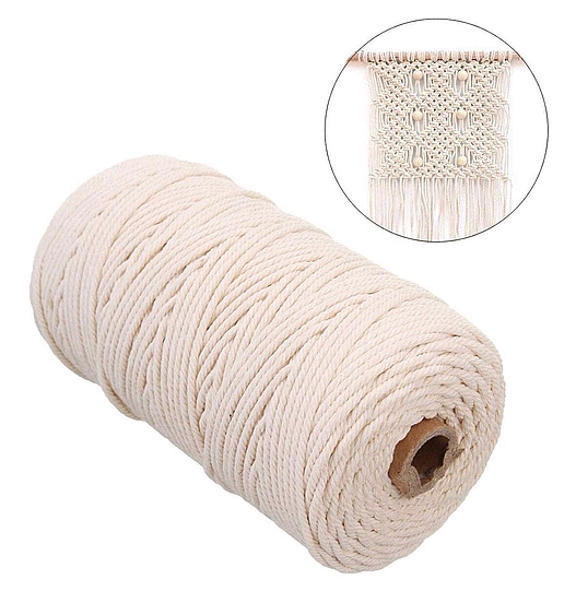 Bavlněná šňůra provaz motouz macramé 4mm_1